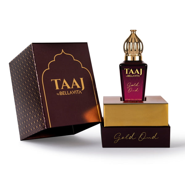 Bella Vita TAAJ Gold OUD Attar - 12ml | iB